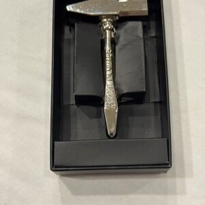 See's Candies Anvil Hammer Nut Cracker Silver Tone Novelty w/ Box (No Lid)
